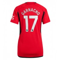 Manchester United Alejandro Garnacho #17 Domáci Ženy futbalový dres 2023-24 Krátky Rukáv